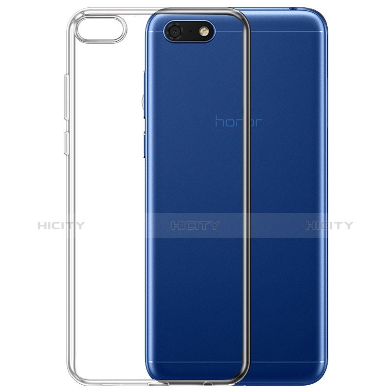 Custodia Silicone Trasparente Ultra Sottile Morbida T06 per Huawei Y5 (2018) Chiaro