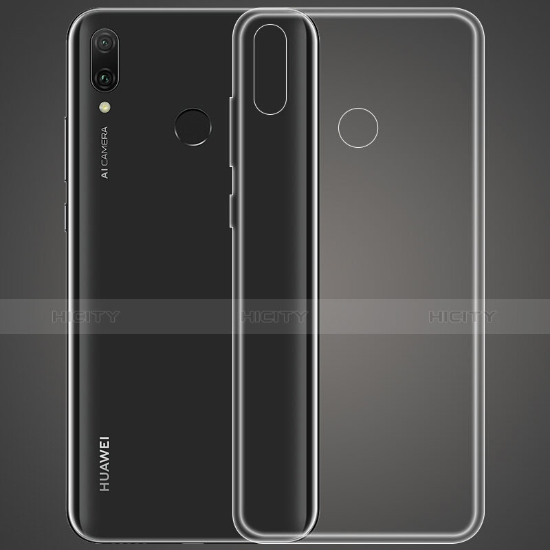 Custodia Silicone Trasparente Ultra Sottile Morbida T06 per Huawei Y9 (2019) Chiaro