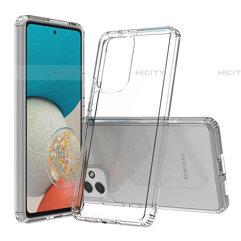 Custodia Silicone Trasparente Ultra Sottile Morbida T06 per Samsung Galaxy A53 5G Chiaro