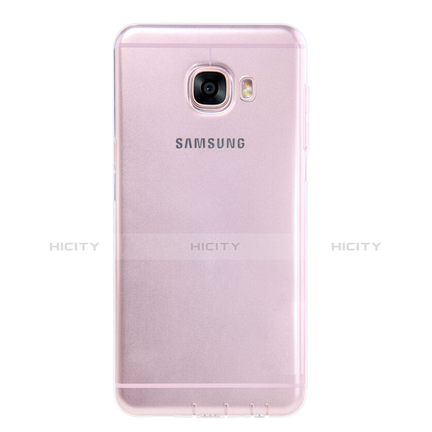 Custodia Silicone Trasparente Ultra Sottile Morbida T06 per Samsung Galaxy C5 SM-C5000 Chiaro