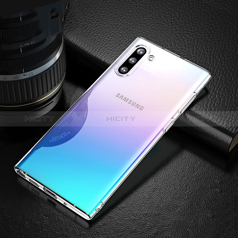 Custodia Silicone Trasparente Ultra Sottile Morbida T06 per Samsung Galaxy Note 10 5G Chiaro