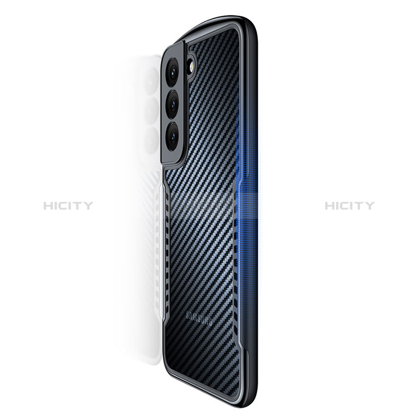 Custodia Silicone Trasparente Ultra Sottile Morbida T06 per Samsung Galaxy S24 5G Nero