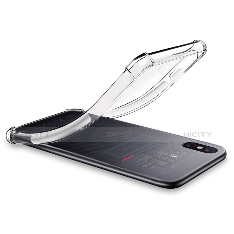 Custodia Silicone Trasparente Ultra Sottile Morbida T06 per Xiaomi Mi 8 Explorer Chiaro