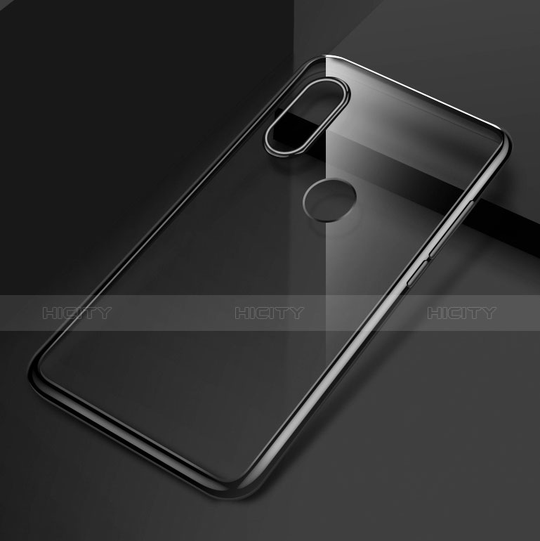 Custodia Silicone Trasparente Ultra Sottile Morbida T06 per Xiaomi Mi 8 Nero