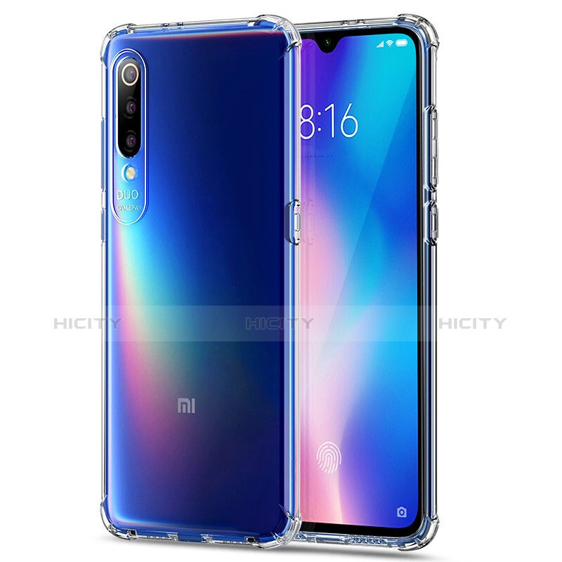 Custodia Silicone Trasparente Ultra Sottile Morbida T06 per Xiaomi Mi 9 Chiaro