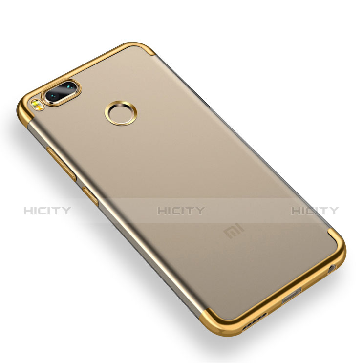 Custodia Silicone Trasparente Ultra Sottile Morbida T06 per Xiaomi Mi A1 Oro