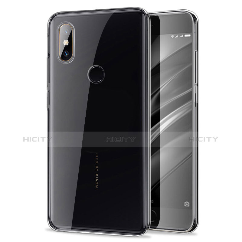 Custodia Silicone Trasparente Ultra Sottile Morbida T06 per Xiaomi Mi A2 Chiaro