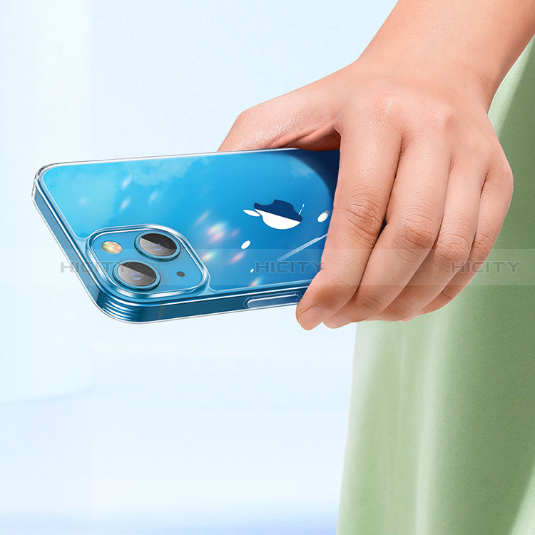 Custodia Silicone Trasparente Ultra Sottile Morbida T07 per Apple iPhone 15 Plus Chiaro