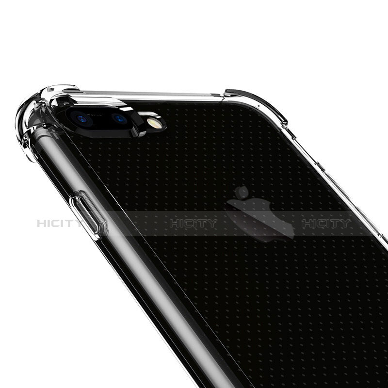 Custodia Silicone Trasparente Ultra Sottile Morbida T07 per Apple iPhone 8 Plus Chiaro
