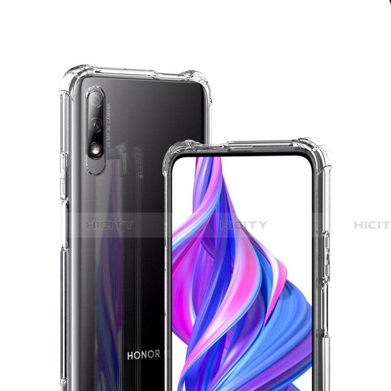 Custodia Silicone Trasparente Ultra Sottile Morbida T07 per Huawei Honor 9X Chiaro