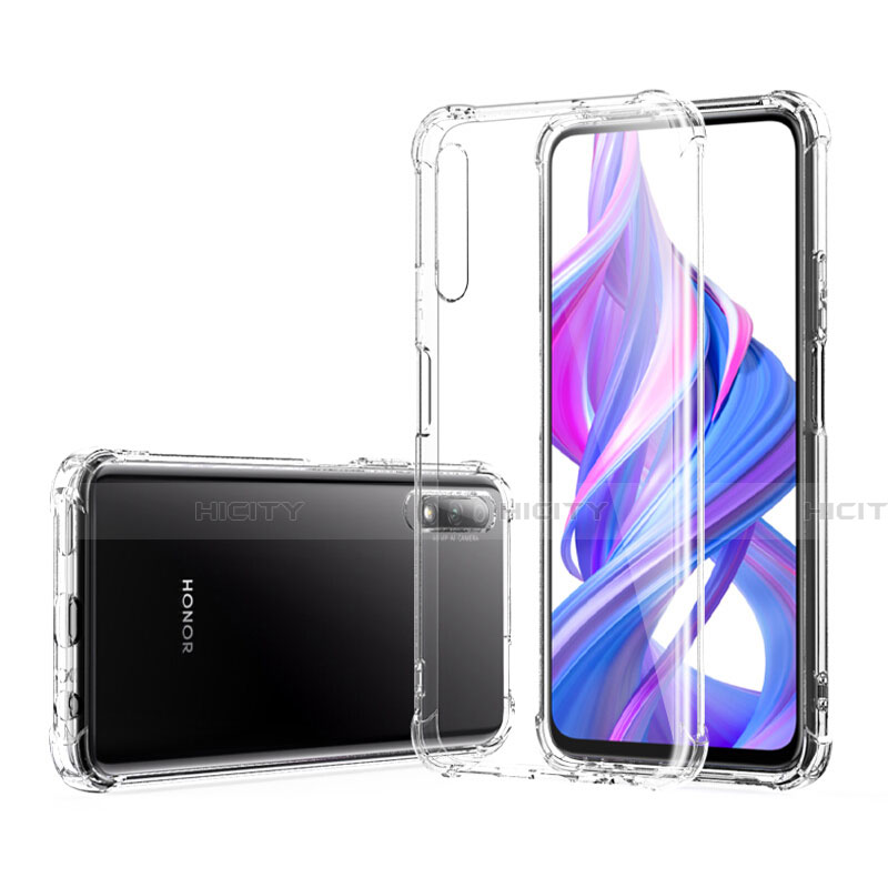 Custodia Silicone Trasparente Ultra Sottile Morbida T07 per Huawei Honor 9X Chiaro