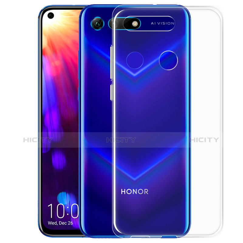 Custodia Silicone Trasparente Ultra Sottile Morbida T07 per Huawei Honor View 20 Chiaro