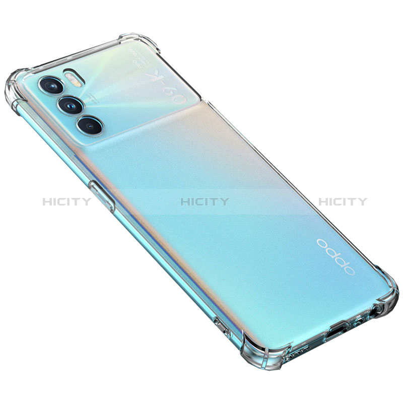 Custodia Silicone Trasparente Ultra Sottile Morbida T07 per Oppo K9 Pro 5G Chiaro