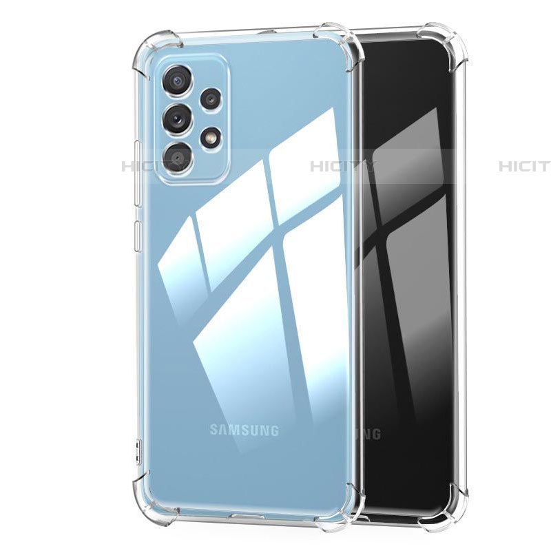 Custodia Silicone Trasparente Ultra Sottile Morbida T07 per Samsung Galaxy A72 5G Chiaro
