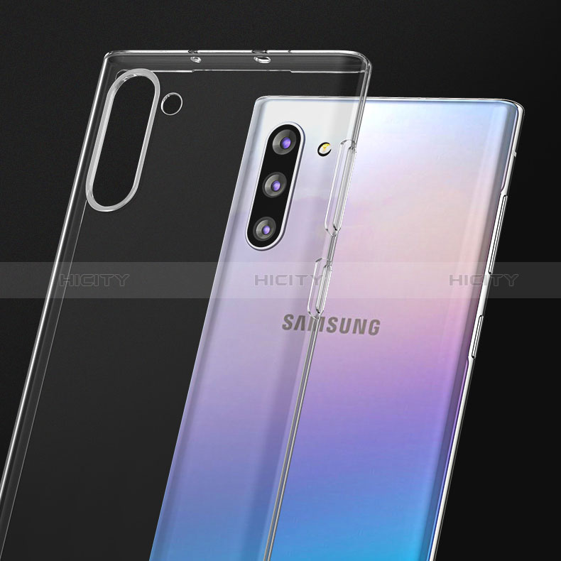 Custodia Silicone Trasparente Ultra Sottile Morbida T07 per Samsung Galaxy Note 10 5G Chiaro