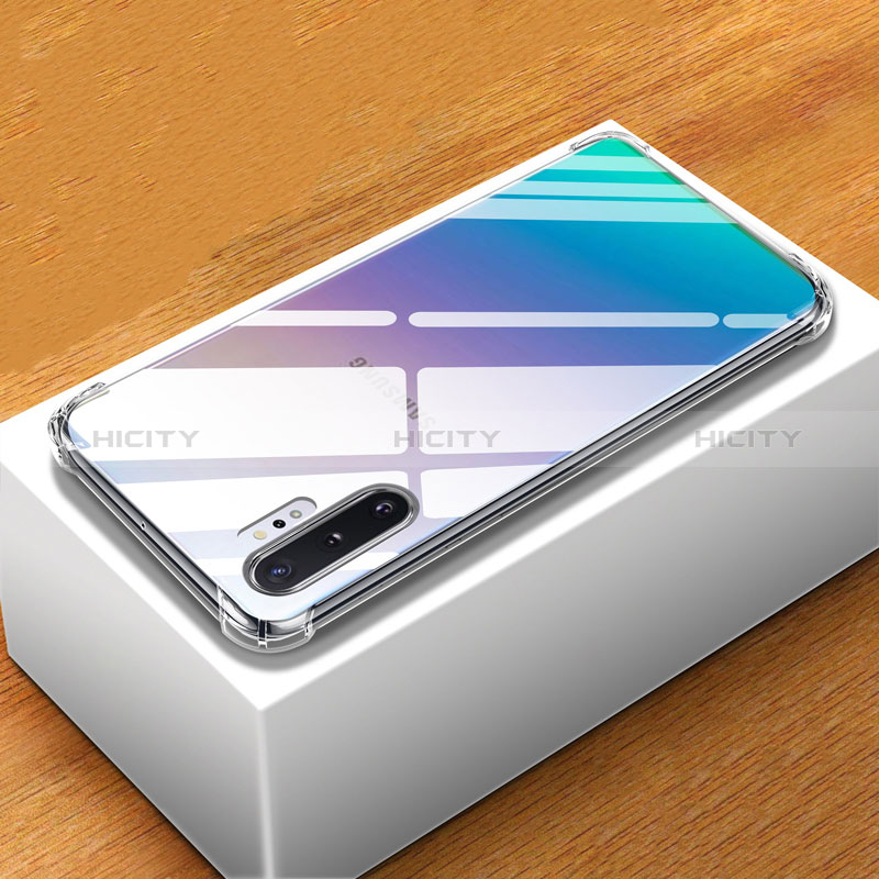 Custodia Silicone Trasparente Ultra Sottile Morbida T07 per Samsung Galaxy Note 10 Plus 5G Chiaro
