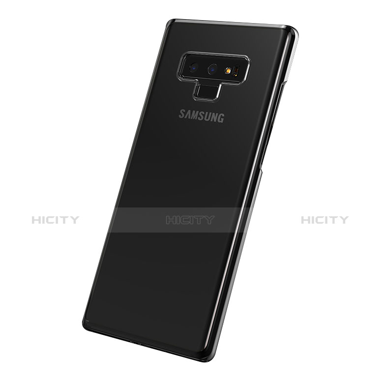 Custodia Silicone Trasparente Ultra Sottile Morbida T07 per Samsung Galaxy Note 9 Nero
