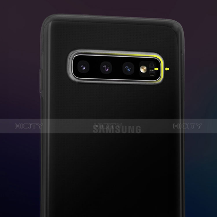 Custodia Silicone Trasparente Ultra Sottile Morbida T07 per Samsung Galaxy S10 Plus Chiaro
