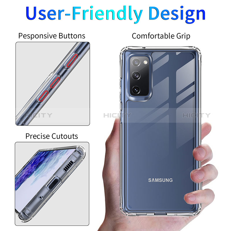 Custodia Silicone Trasparente Ultra Sottile Morbida T07 per Samsung Galaxy S20 Chiaro