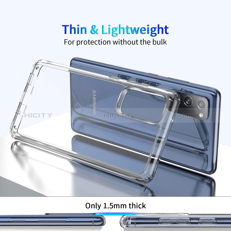 Custodia Silicone Trasparente Ultra Sottile Morbida T07 per Samsung Galaxy S20 Chiaro