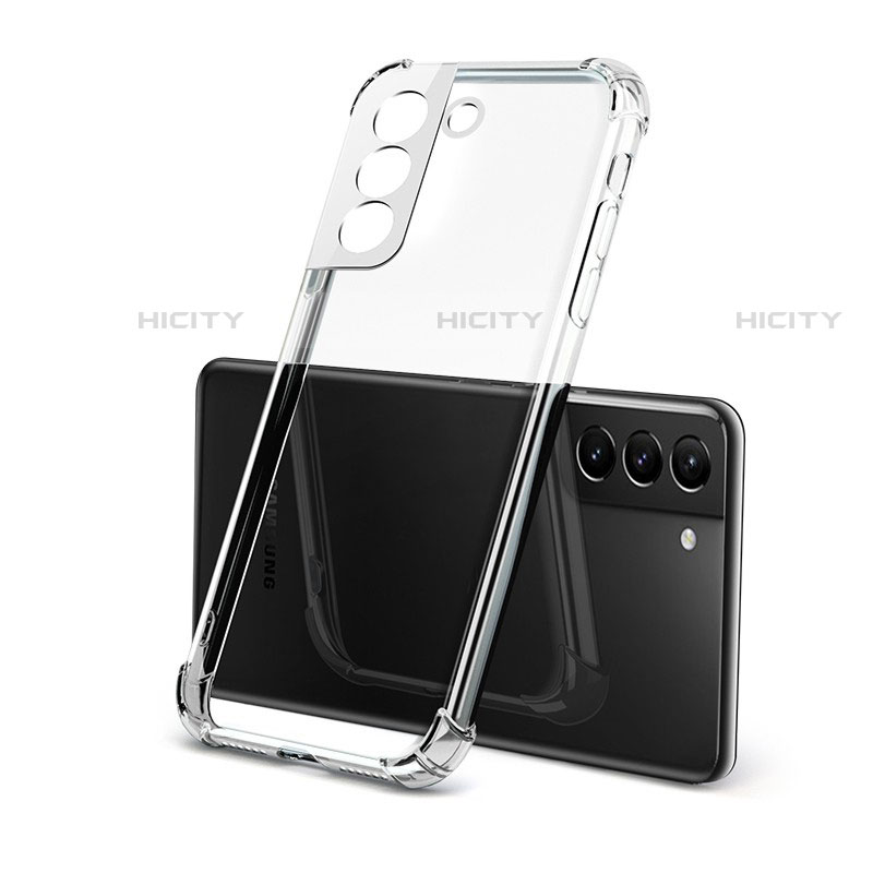 Custodia Silicone Trasparente Ultra Sottile Morbida T07 per Samsung Galaxy S22 5G Chiaro