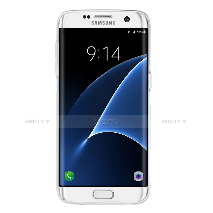 Custodia Silicone Trasparente Ultra Sottile Morbida T07 per Samsung Galaxy S7 Edge G935F Chiaro
