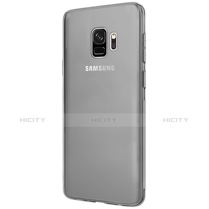 Custodia Silicone Trasparente Ultra Sottile Morbida T07 per Samsung Galaxy S9 Grigio