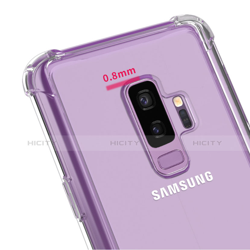 Custodia Silicone Trasparente Ultra Sottile Morbida T07 per Samsung Galaxy S9 Plus Chiaro