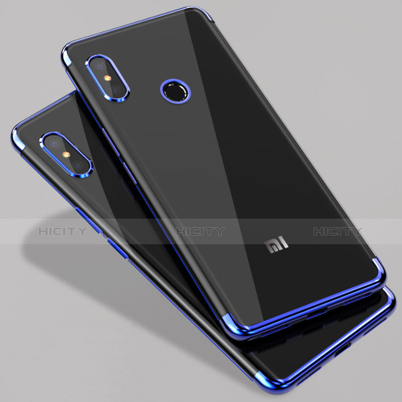Custodia Silicone Trasparente Ultra Sottile Morbida T07 per Xiaomi Mi 6X Blu