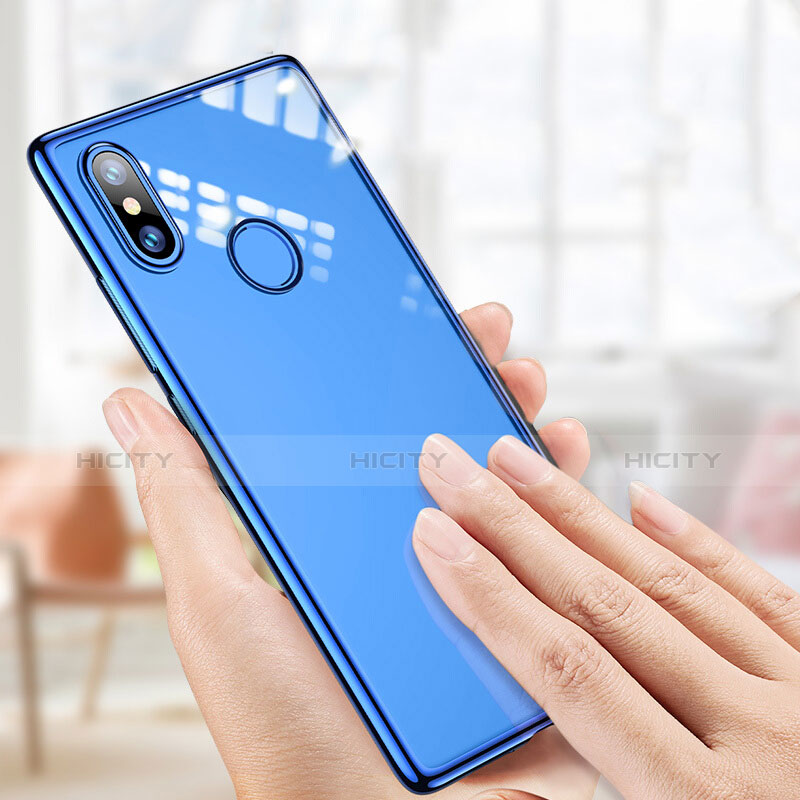 Custodia Silicone Trasparente Ultra Sottile Morbida T07 per Xiaomi Mi 8 SE Blu