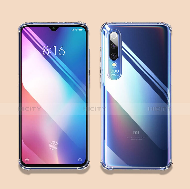 Custodia Silicone Trasparente Ultra Sottile Morbida T07 per Xiaomi Mi 9 Pro 5G Chiaro