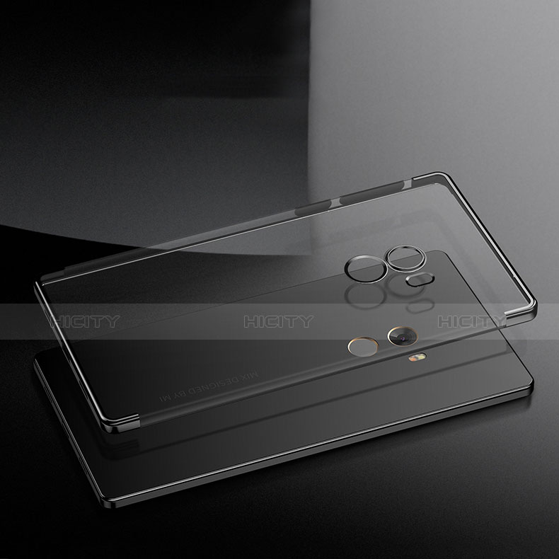 Custodia Silicone Trasparente Ultra Sottile Morbida T07 per Xiaomi Mi Mix 2 Nero