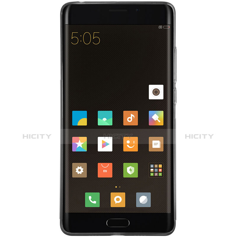 Custodia Silicone Trasparente Ultra Sottile Morbida T07 per Xiaomi Mi Note 2 Grigio