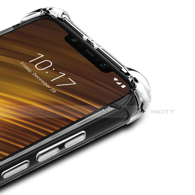 Custodia Silicone Trasparente Ultra Sottile Morbida T07 per Xiaomi Pocophone F1 Chiaro