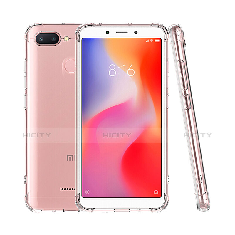 Custodia Silicone Trasparente Ultra Sottile Morbida T07 per Xiaomi Redmi 6 Chiaro