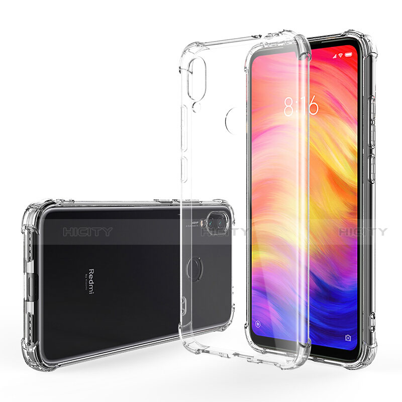 Custodia Silicone Trasparente Ultra Sottile Morbida T07 per Xiaomi Redmi Note 7 Pro Chiaro