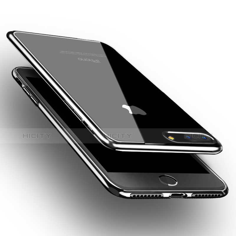 Custodia Silicone Trasparente Ultra Sottile Morbida T08 per Apple iPhone 8 Plus Chiaro