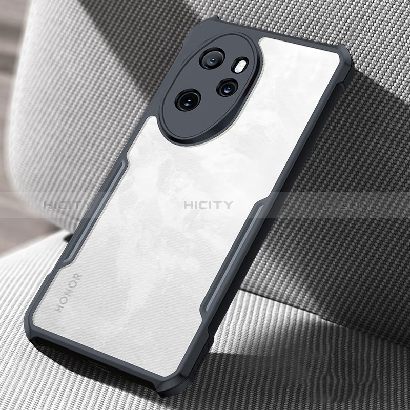 Custodia Silicone Trasparente Ultra Sottile Morbida T08 per Huawei Honor 100 Pro 5G Nero