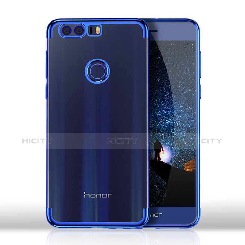 Custodia Silicone Trasparente Ultra Sottile Morbida T08 per Huawei Honor 8 Chiaro