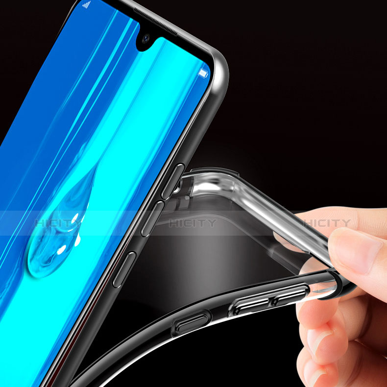 Custodia Silicone Trasparente Ultra Sottile Morbida T08 per Huawei Honor 8X Max Nero