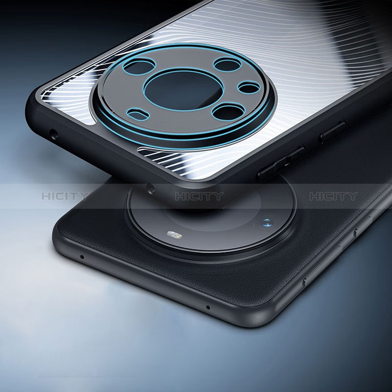 Custodia Silicone Trasparente Ultra Sottile Morbida T08 per Huawei Mate 60 Nero