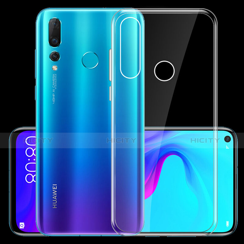 Custodia Silicone Trasparente Ultra Sottile Morbida T08 per Huawei Nova 4 Chiaro