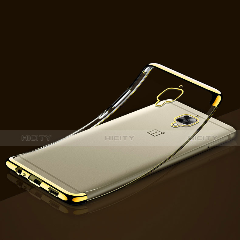 Custodia Silicone Trasparente Ultra Sottile Morbida T08 per OnePlus 3 Chiaro