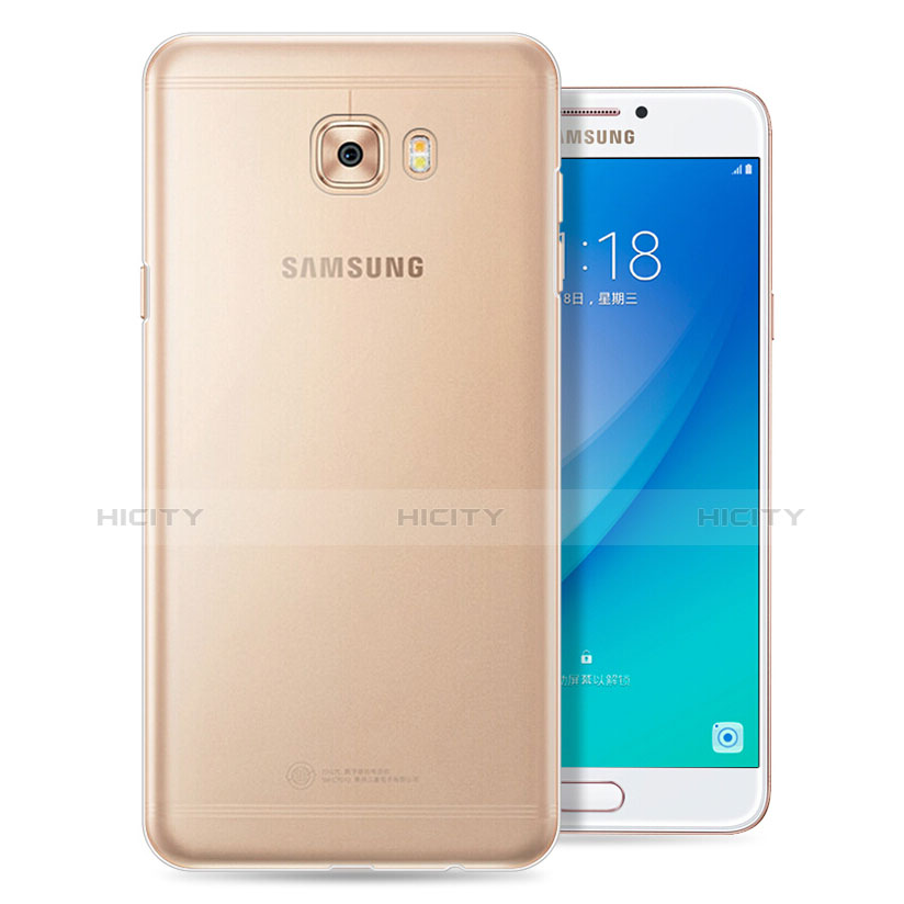 Custodia Silicone Trasparente Ultra Sottile Morbida T08 per Samsung Galaxy C5 Pro C5010 Chiaro