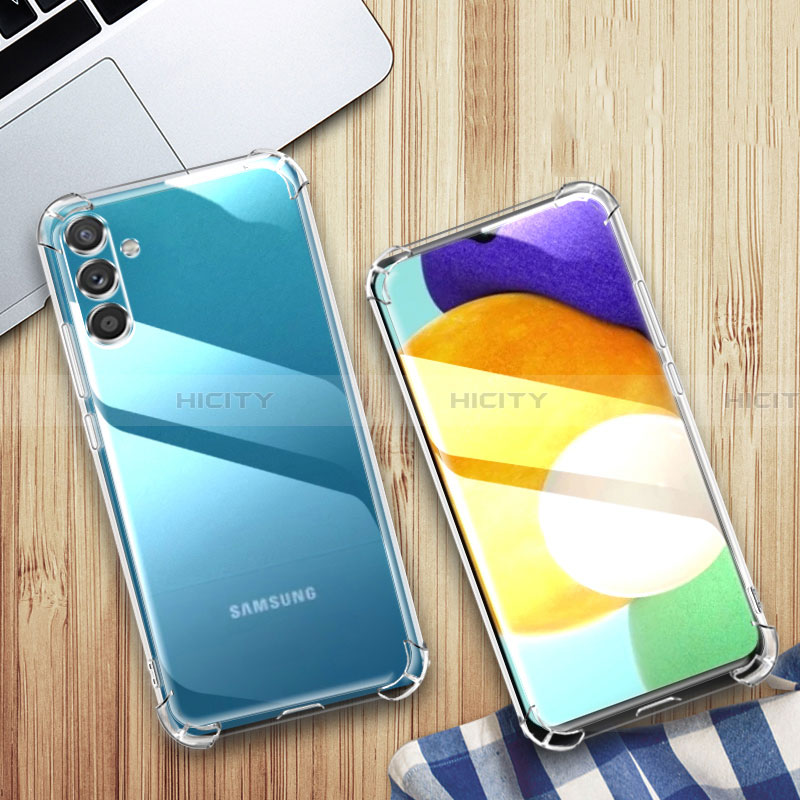 Custodia Silicone Trasparente Ultra Sottile Morbida T08 per Samsung Galaxy M44 5G Chiaro