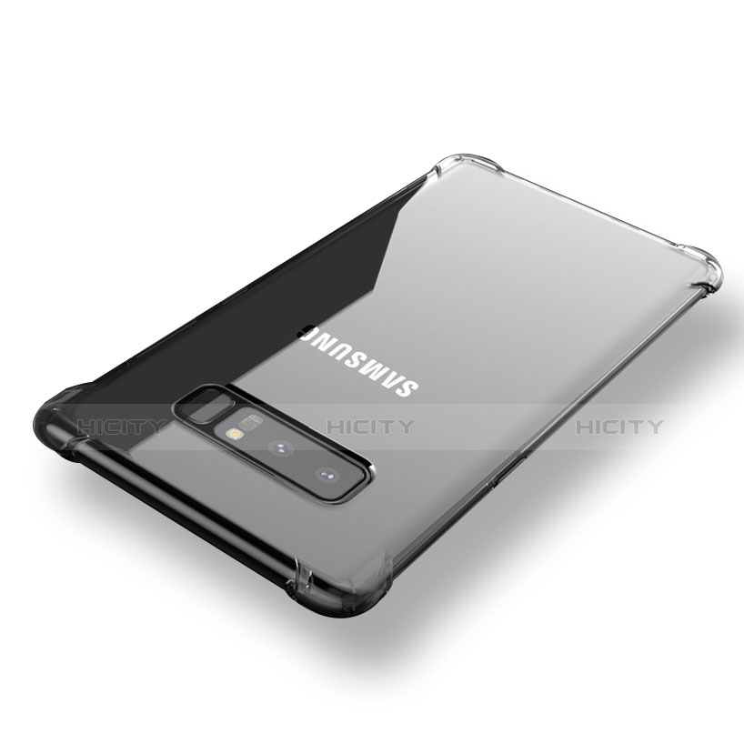 Custodia Silicone Trasparente Ultra Sottile Morbida T08 per Samsung Galaxy Note 8 Duos N950F Chiaro