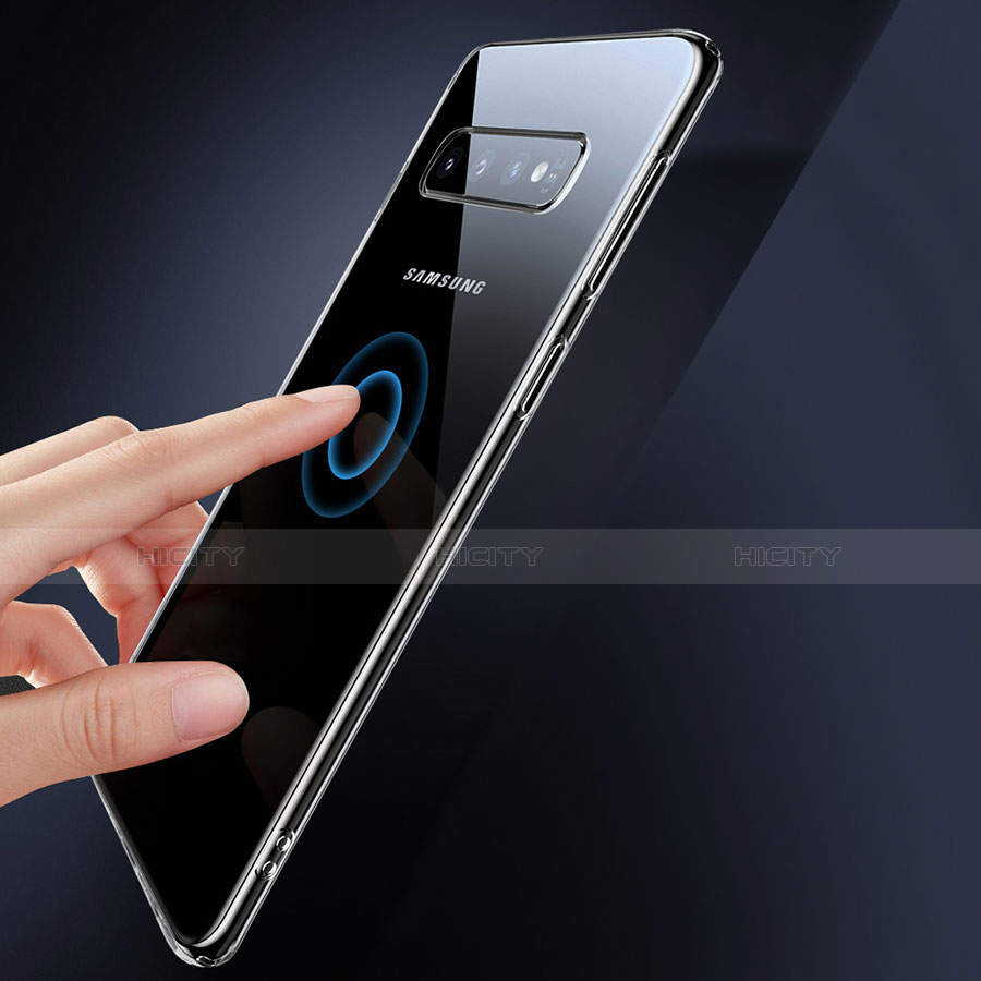 Custodia Silicone Trasparente Ultra Sottile Morbida T08 per Samsung Galaxy S10 5G Chiaro