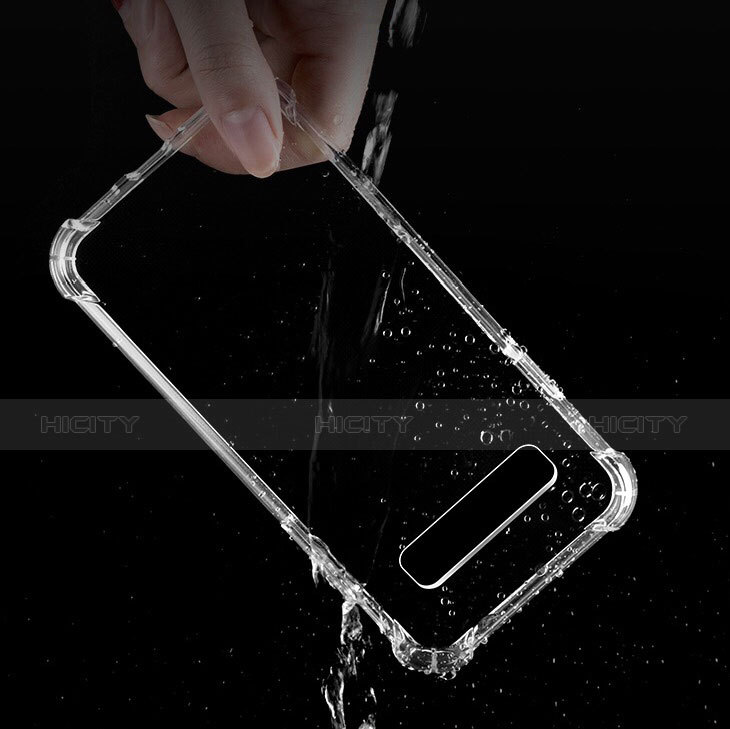 Custodia Silicone Trasparente Ultra Sottile Morbida T08 per Samsung Galaxy S10 Plus Chiaro