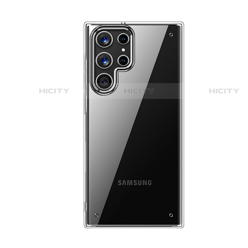 Custodia Silicone Trasparente Ultra Sottile Morbida T08 per Samsung Galaxy S22 Ultra 5G Chiaro