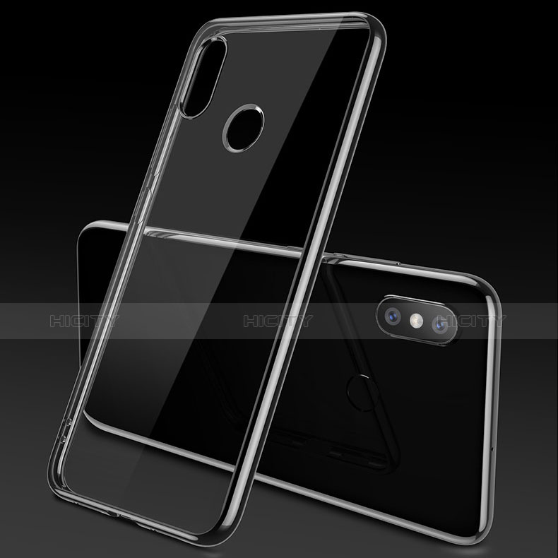 Custodia Silicone Trasparente Ultra Sottile Morbida T08 per Xiaomi Mi 8 Chiaro